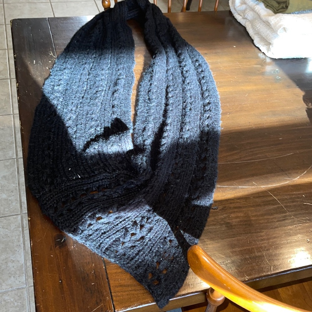 Black Winter Infinity Scarf